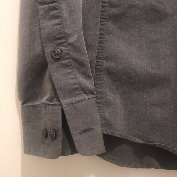 Men’s Slim Fit Stretch Long Sleeve Shirt Bar Sz M 15 34.35 - Picture 2 of 7